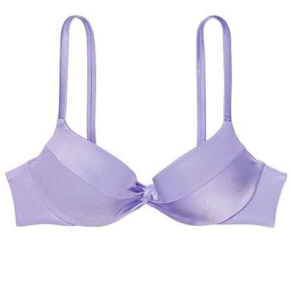 Victorias Secret Swim Twist Removable Push-Up Padding Bikini top Lavender 34D - Picture 2 of 7